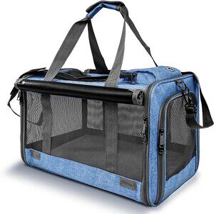 Pet Carrier for Large and Medium Cats, Soft-Sided Pet Carrier for Big Medium Cat